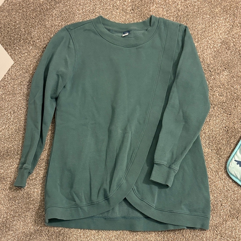 Old Navy Maternity Cross Front Nursing Sweatshirt